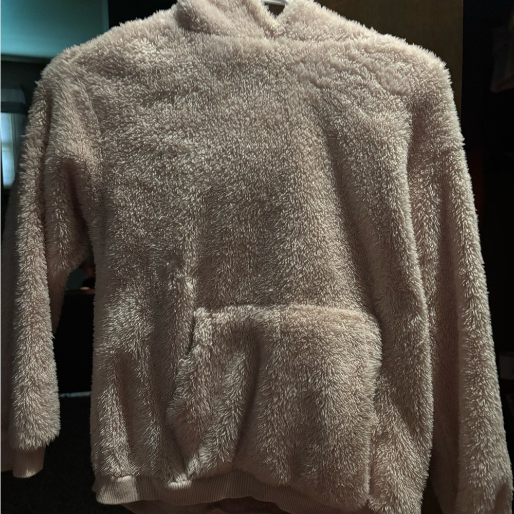 Cozy Cream Fleece Hoodie